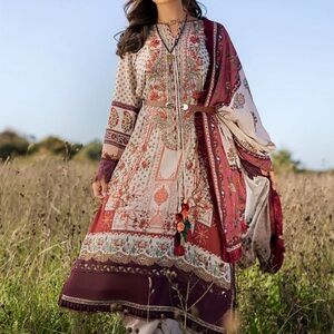 Sobia nazir linen fall Pakistani dres xl